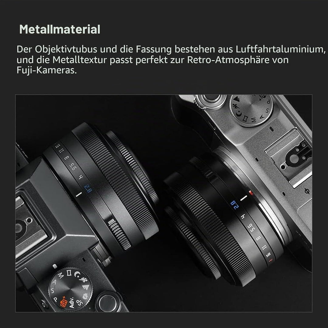 TTArtisan AF 27 mm F2.8 f/2.8 XF-Mount APS-C Autofocus STM Lens for Fujifilm Fuji X-Mount Cameras X-