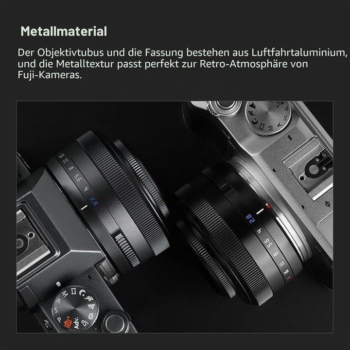 TTArtisan AF 27 mm F2.8 f/2.8 XF-Mount APS-C Autofocus STM Lens for Fujifilm Fuji X-Mount Cameras X-