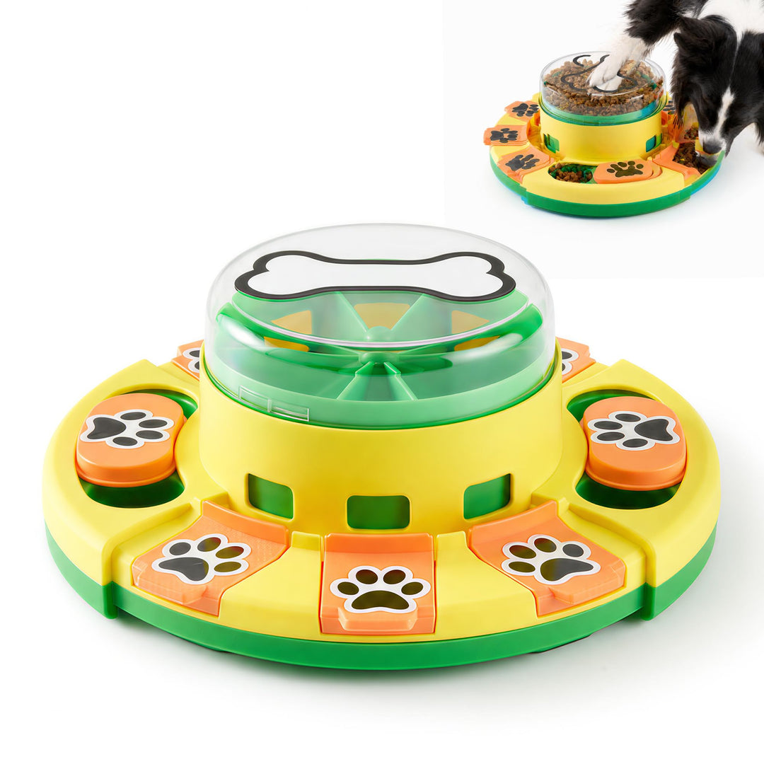 Hundepuzzle-Spielzeug, 2 Ebenen, Slow Feeder, Futterspender für Leckerlis, IQ-Training und Unterhalt