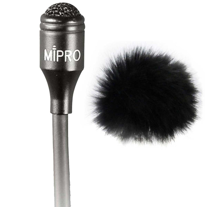 MIPRO MU 55 L Kondensator Lavalier Ansteckmikrofon + keepdrum WS05 Mini Fell-Windschutz