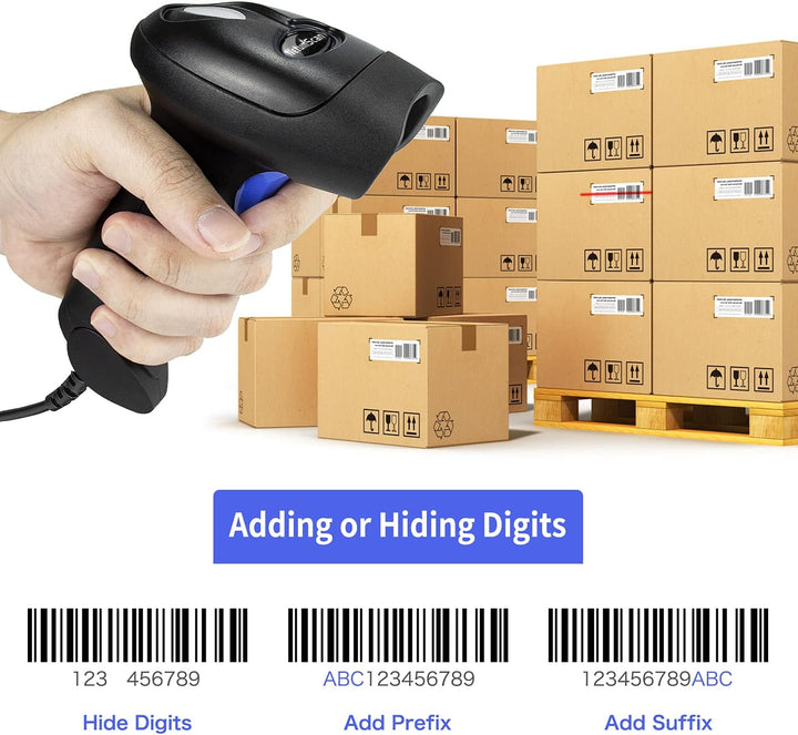 NetumScan Kabelloser CCD Barcode-Scanner, USB, automatischer Barcode-Leser, kompatibel für PC, Mac-