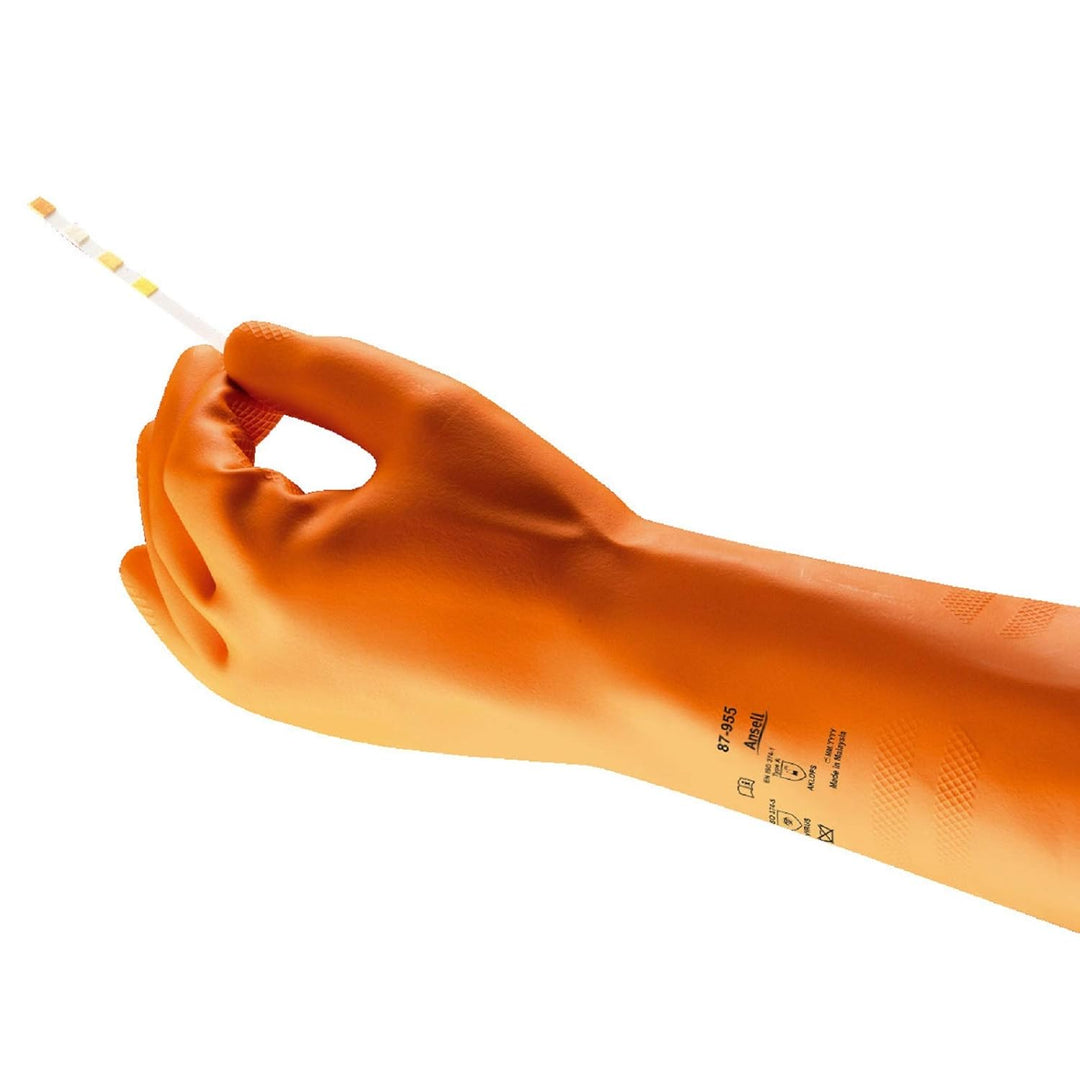 Ansell AlphaTec 87-955 Chemikalienschutz-Handschuhe, Mehrzweck-Arbeitshandschuhe, Hohe Beständigkeit