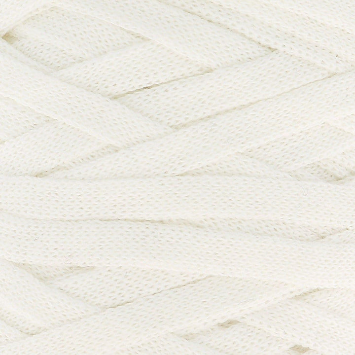 Hoooked Ribbon XL Bändchengarn Sparset aus 4 Rollen Wahl (Pearl White), Pearl White