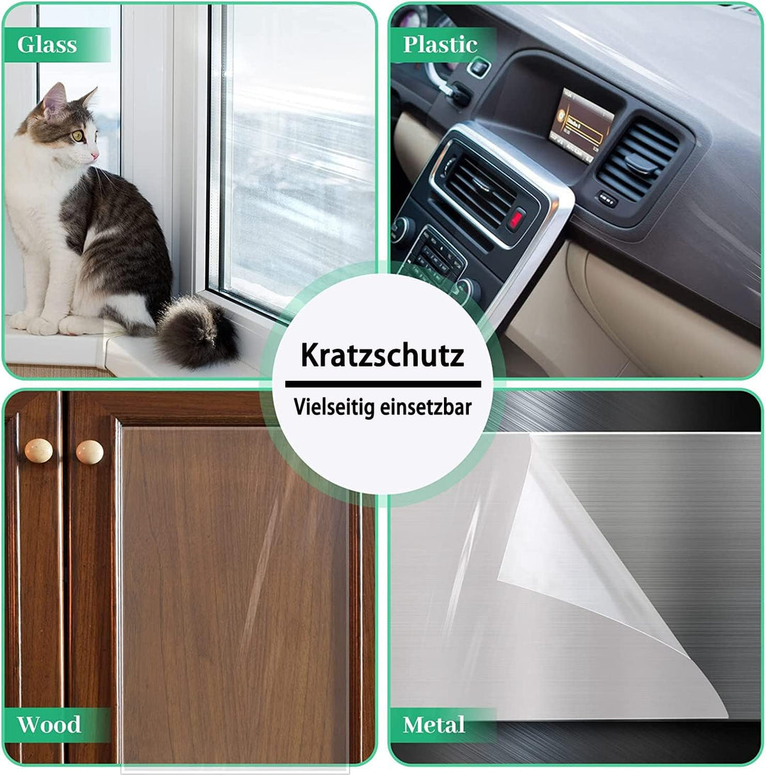 CHUANGSEED Kratzschutz Katze Tape 5m x 21cm, Kratzschutz Sofa Transparent Kratzschutz Pad Möbelschon