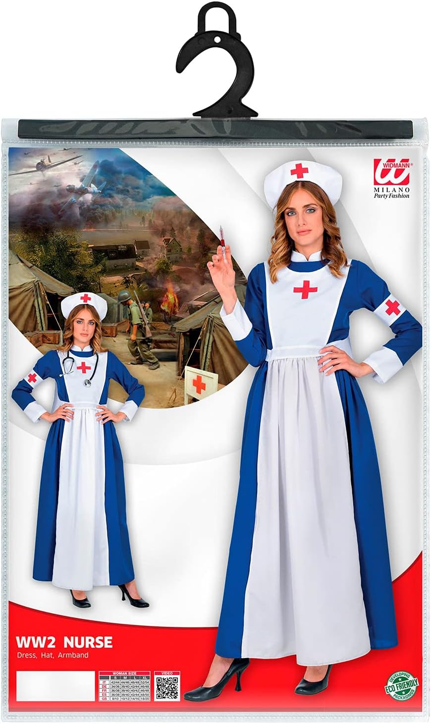 "VINTAGE NURSE" (dress, hat, armband) - (S), S