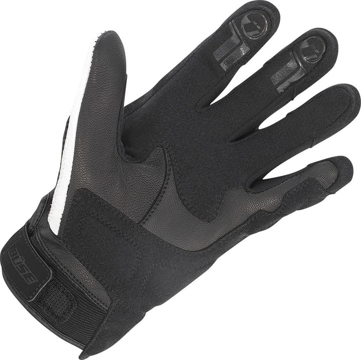Büse Safe Ride Motorradhandschuhe (Black/White/Red,9)