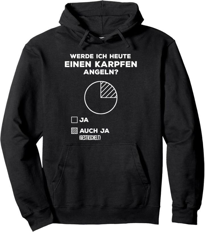 Karpfen Angeln Spruch Lustig Fisch Angelrute See Köder Fun Pullover Hoodie