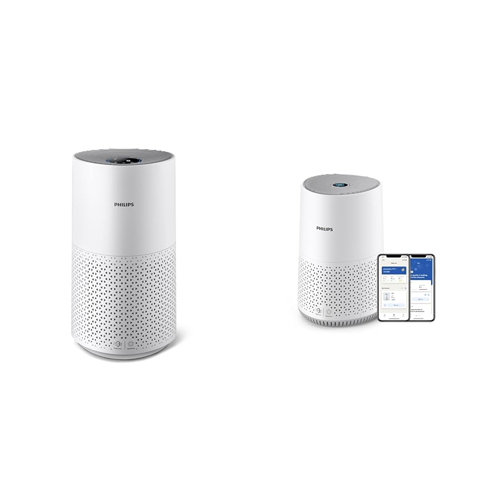 Philips Luftreiniger Smart 1000i Serie - Reinigt Räume bis zu 78 m² & Luftreiniger 600-Serie, energi