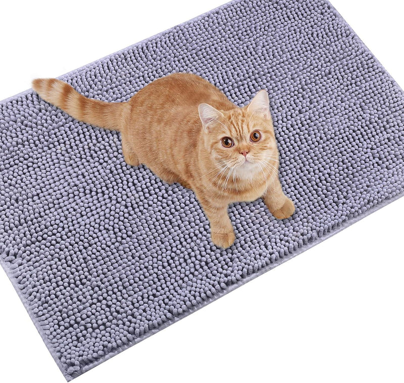 VIVAGLORY Katzenstreu-Matte, Streufangmatte, 80 × 50 cm Katzen Katzentoiletten Teppich mit Wasserdic