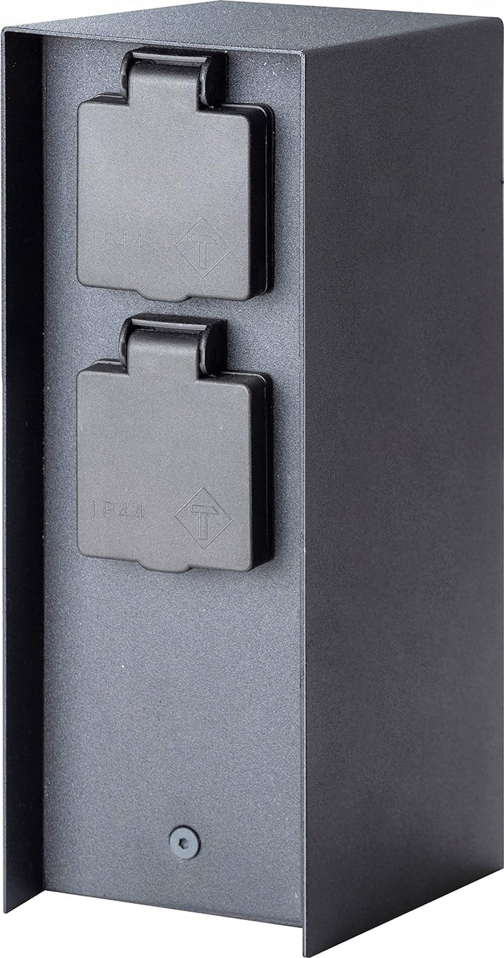 Bold Orio smarte Aussen-Steckdose-Garten (Steckdosen-Säule) 3-Fach Stecker Anthrazit (Smart Home | W