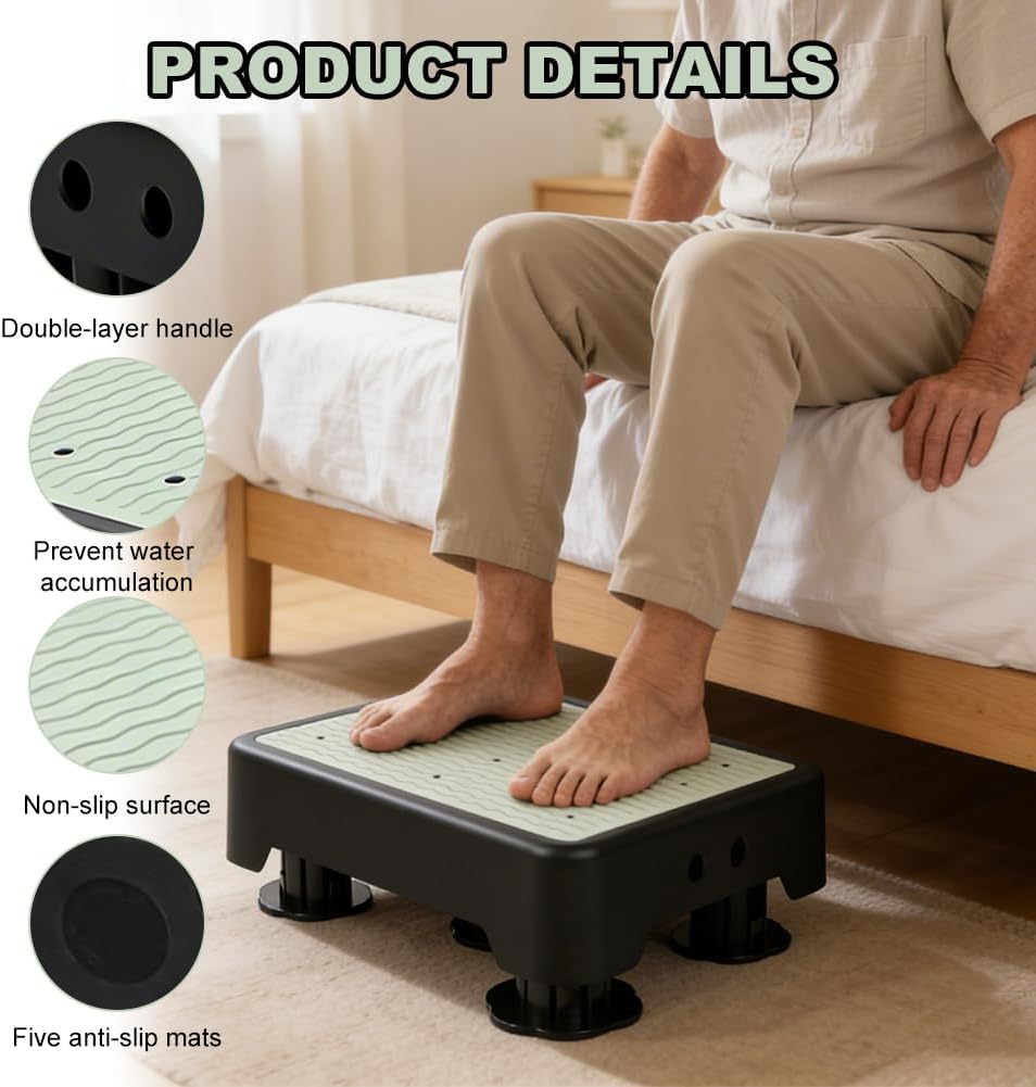 Half Step Hocker, rutschfest Halbstufe, Nachleuchtende Trittstufe, Trittstufe Indoor & Outdoor, Stei