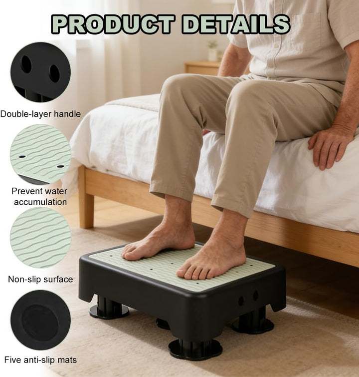 Half Step Hocker, rutschfest Halbstufe, Nachleuchtende Trittstufe, Trittstufe Indoor & Outdoor, Stei