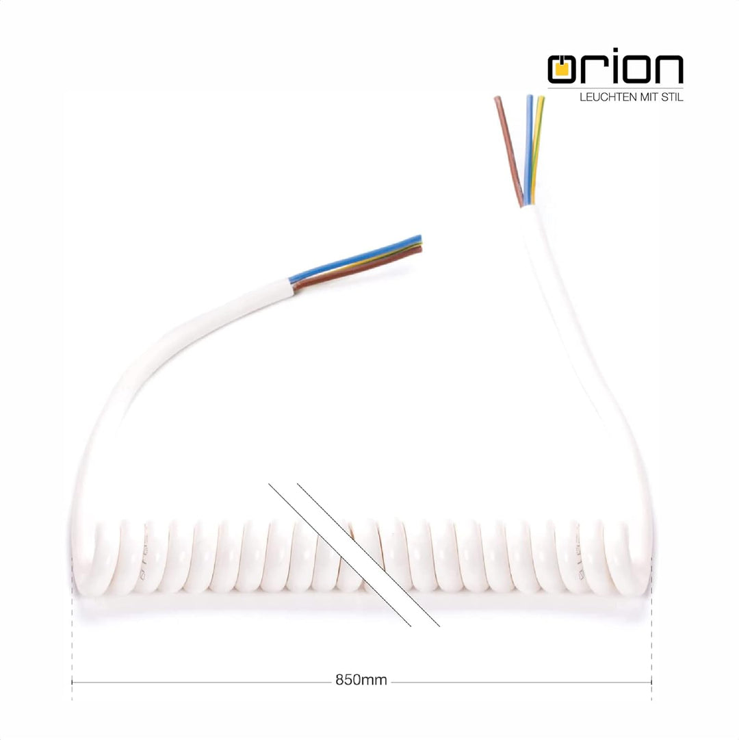 ORION LIGHTSTYLE Spiralkabel 3 adrig Spiralleitung Spiral Verlängerung Elektrokabel Leuchtenkabel La