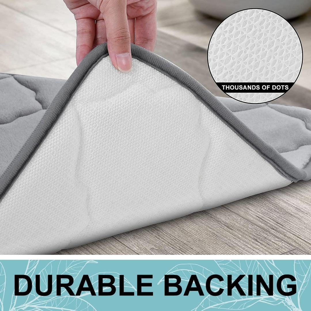 Homaxy Memory Foam Badezimmerteppich rutschfest Badematte Weich Badteppich Saugfähige Badvorleger Wa