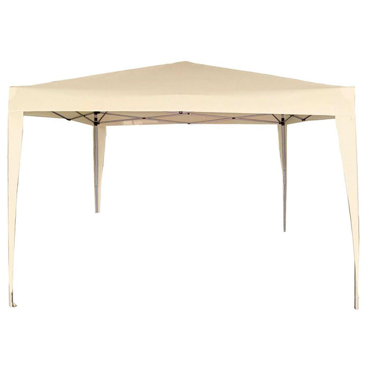 AKTIVE 62188 Faltpavillon 300 x 300 x 240 cm, Polyester, cremefarben