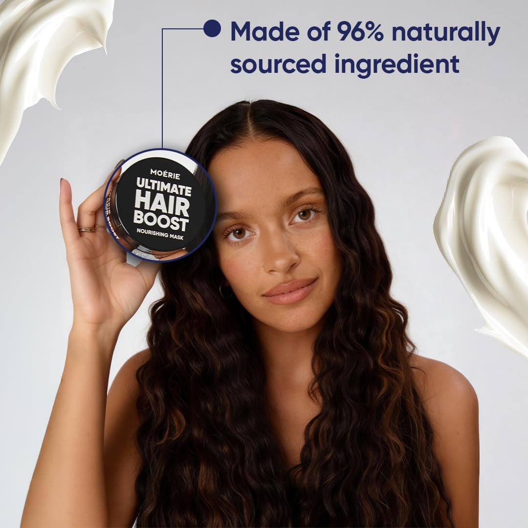 Moerie Hair Growth & Repair Mask - Restorative, Vegan-Friendly Treatment for Longer, Thicker, Fuller