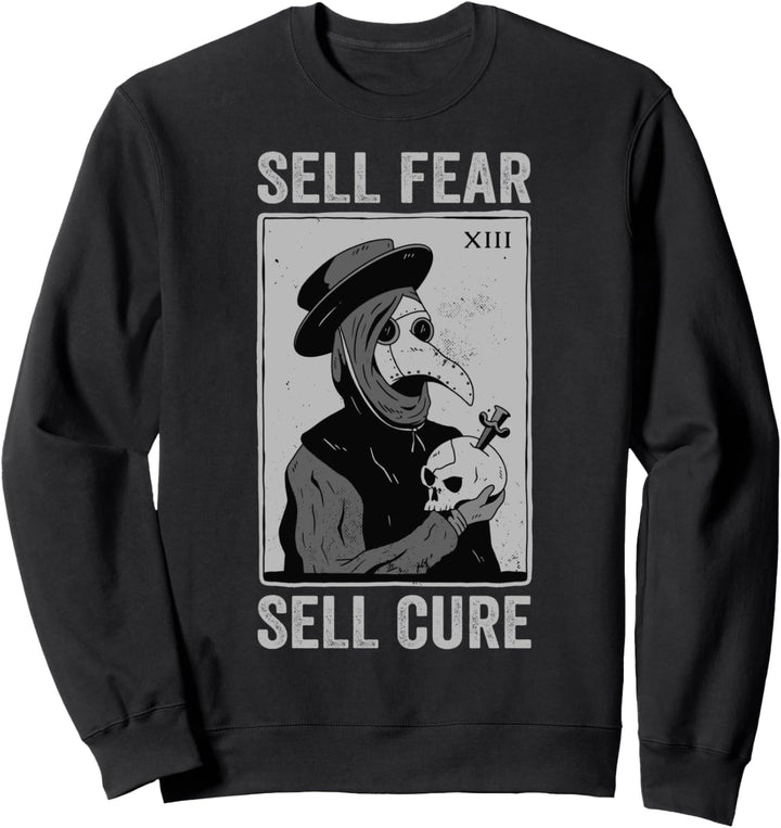 Plague Doctor Tarot Card, Tarotkarte, Steampunk Pestdoktor Sweatshirt