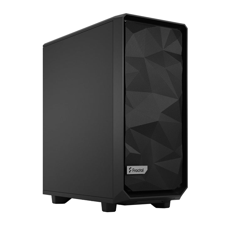 Fractal Design Meshify 2 Compact Black ATX Flexible High-Airflow Mid Tower Computer Case Black Solid
