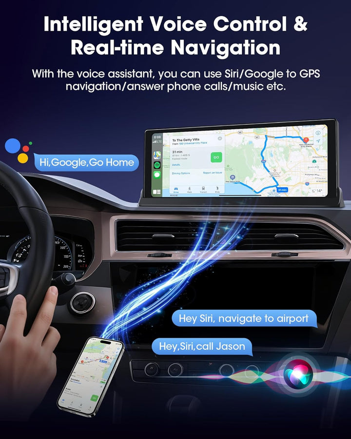 2026 Exklusivität Carplay Android Auto Display mit Stehende Halterung 10,26 Zoll Touchscreen Display