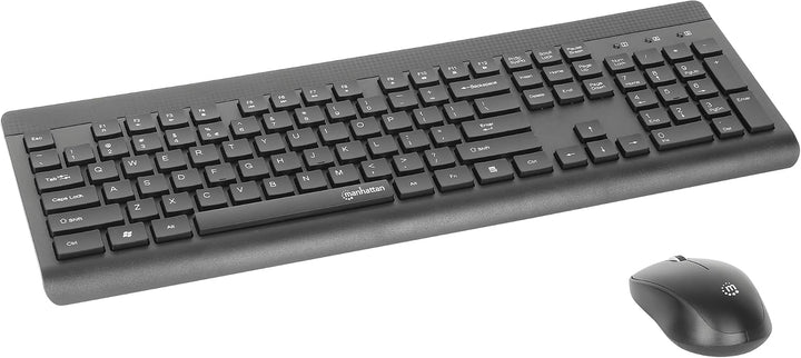 MANHATTAN Funktastatur und Maus Set MWK7350, Schwarz