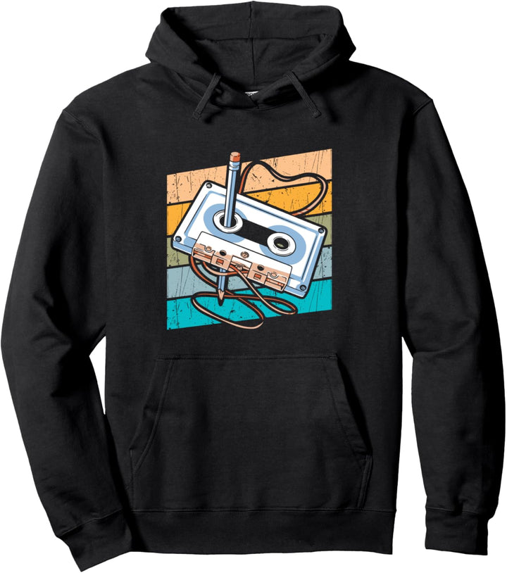 Retro Kassette 80er 90er Jahre Pullover Hoodie