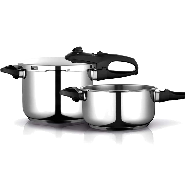 Fagor Duo Schnellkochtopf, Edelstahl, für alle Herdarten, vollständige Induktion, Boden IMPAKSTEEL,