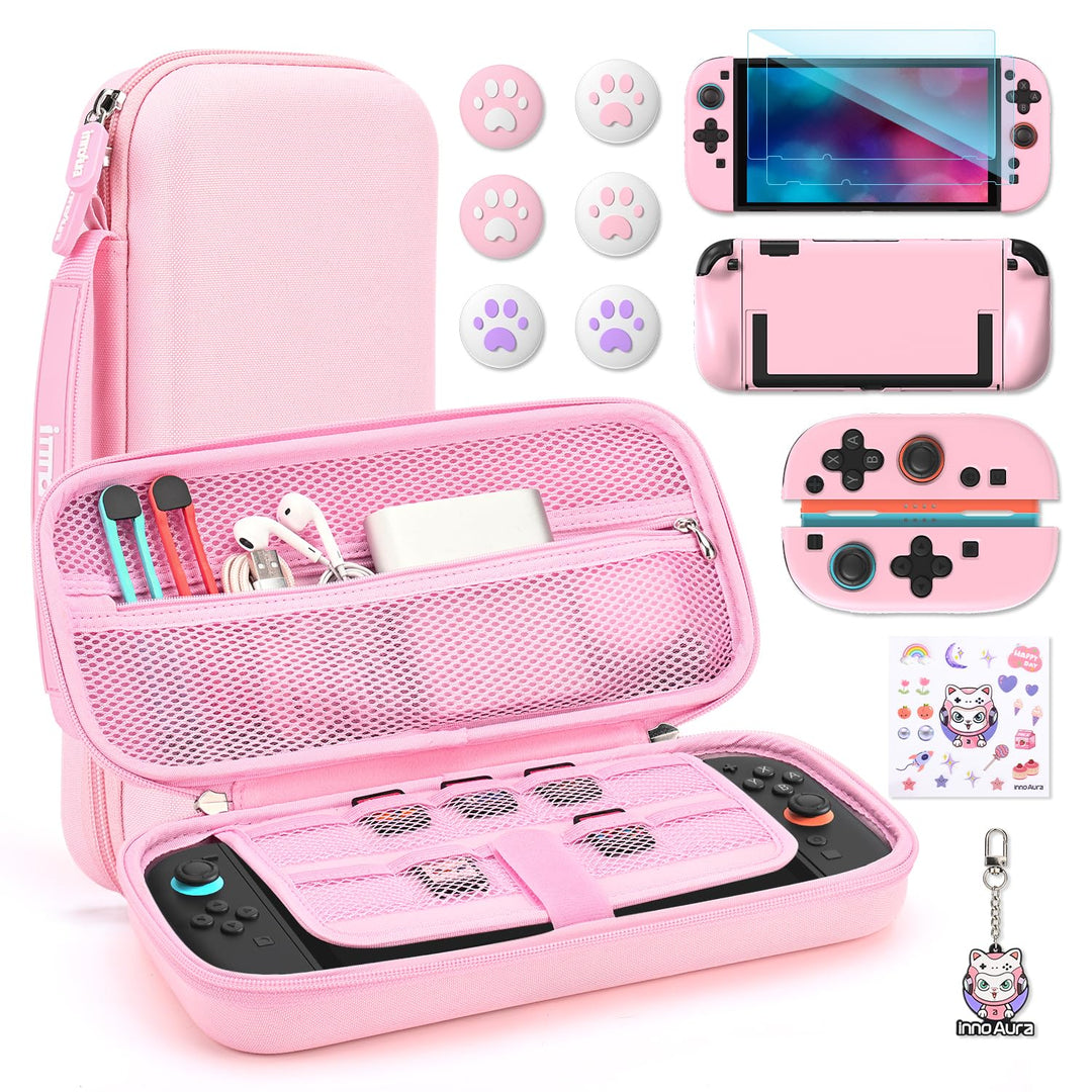 innoAura Switch 2 Tasche 14-in-1 Bundle für NS Switch 2 (2025), Switch 2 Case mit Tragetasche, Schut