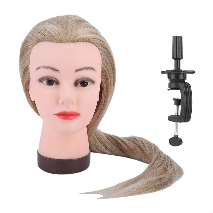 Perückenkopf mit Realistischer Haarstyling-Übungspuppe für das Friseurtraining, Geeignet für Anfänge