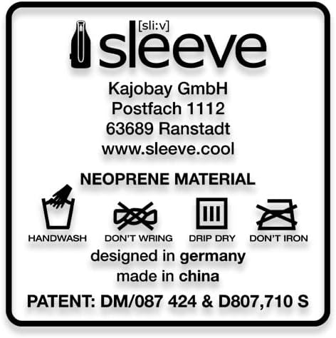 sliive® Neopren Flaschenkühler mit Griff – Passend für 0,615L SodaStream Crystal Glaskaraffen, Wein-