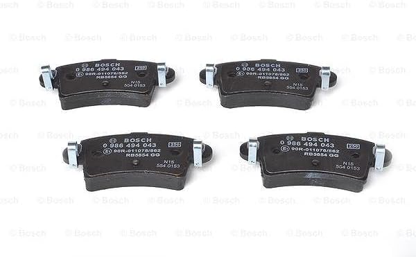 Bosch BP391 Bremsbeläge - Hinterachse - ECE-R90 Zertifizierung - vier Bremsbeläge pro Set