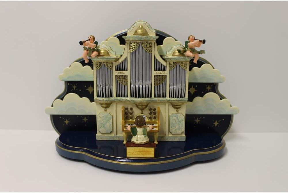 Hubrig Orgel mit kleiner Wolke ohne Musikwerk 36x13x21cm Erzgebirge