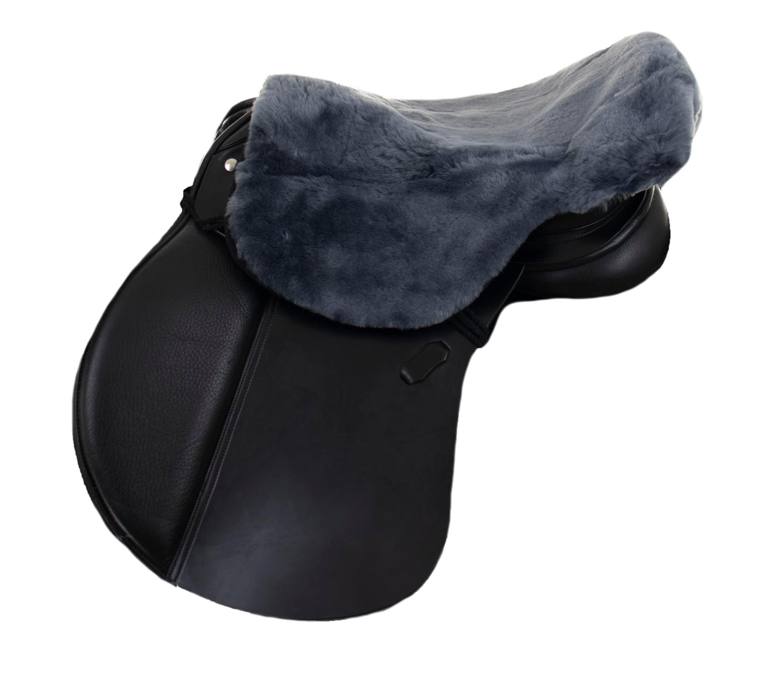 Engel Reitsport Lammfell Sattelsitzbezug englisch Farbe med. (Sabez 1) anthrazit M (45 cm Länge) (bi