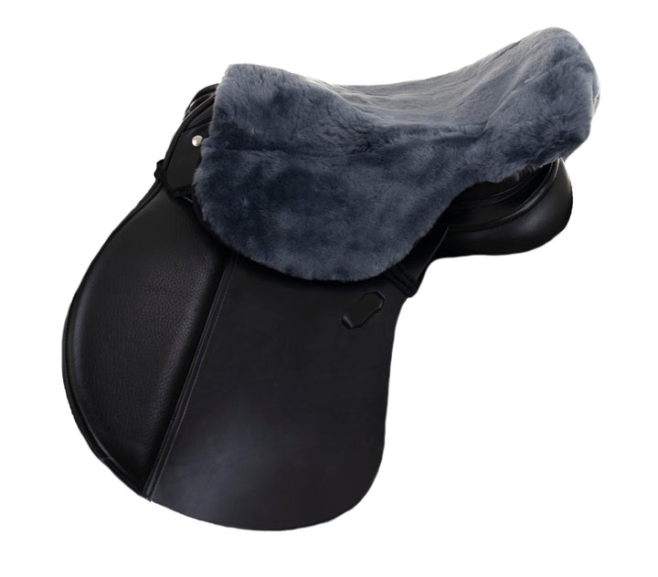 Engel Reitsport Lammfell Sattelsitzbezug englisch Farbe med. (Sabez 1) anthrazit M (45 cm Länge) (bi