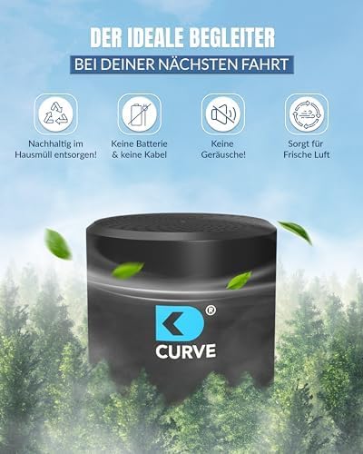 CURVE Jumbo Luftreiniger – Extra starke Geruchs- und Bakterienfilterung für grosse Autos, Kühlschrän