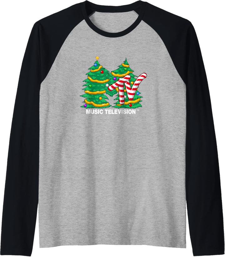 MTV Logo Christmas Tree Raglan