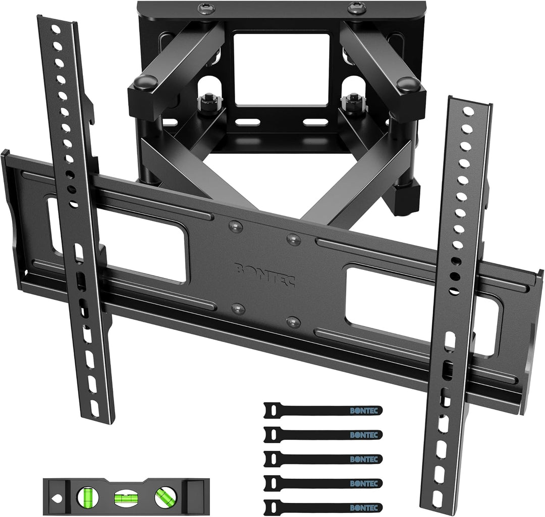 BONTEC TV Wandhalterung Schwenkbare Neigbare TV Halterung Vollbewegung für 23-70 Zoll Flach & Curved