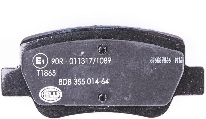 HELLA PAGID 8DB 355 014-641 Bremsbelagsatz - T1865 - Dicke/Stärke: 16.5mm - Bremssystem: Bosch - mit