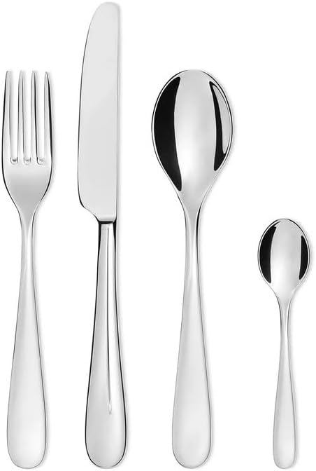 Alessi "Nuovo Milano" Besteckset, 24 teilig, Tafelmesser mit