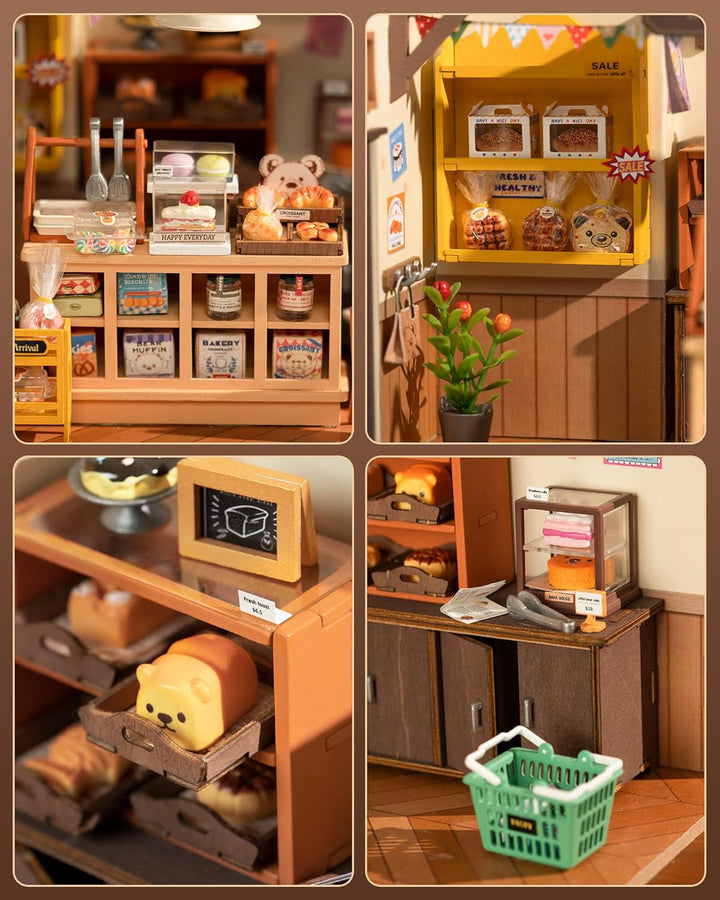 Rolife DIY Miniatur Haus Deko-Becca's Backhaus- Miniaturen Geschenkidee für Frauen Mädchen (DG161)
