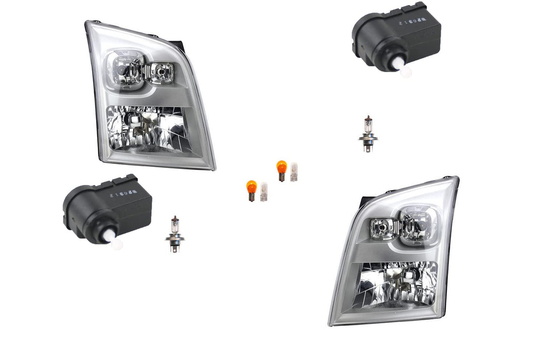 Johns, Scheinwerfer passend für Ford Transit 06 07/06- Leuch. Links Rechts + Stellmotor