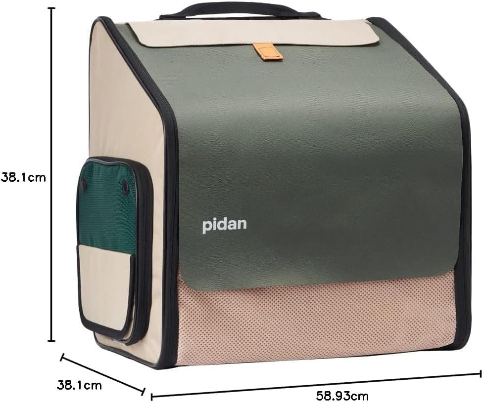 pidan Erweiterbarer Katzen-Rucksack für Katzen, grosse Haustier-Tragetasche, Rucksack für Katzen, Ta