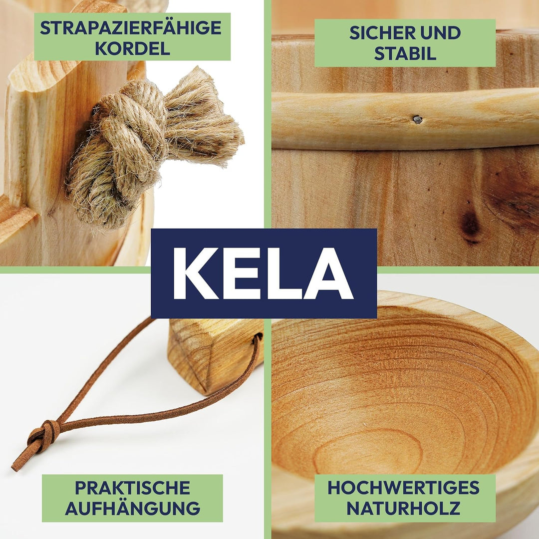 Saunakübel 26 Ø 21cm mit Holzkelle Fichte