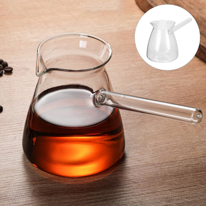 Cabilock Cezve 450 ml, Türkische Kaffeekanne aus Glas mit Seitengriff | Glas Kaffee, Kaffeeseitenhan