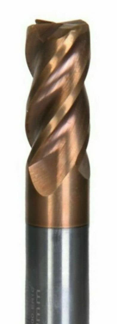VHM HPC Fräser mit Eckenradius, ER0,5 / ER1, TiSiN, Kopierfräser, Ø 3-12 mm, Z=4, Farbe: 1,0, Grösse
