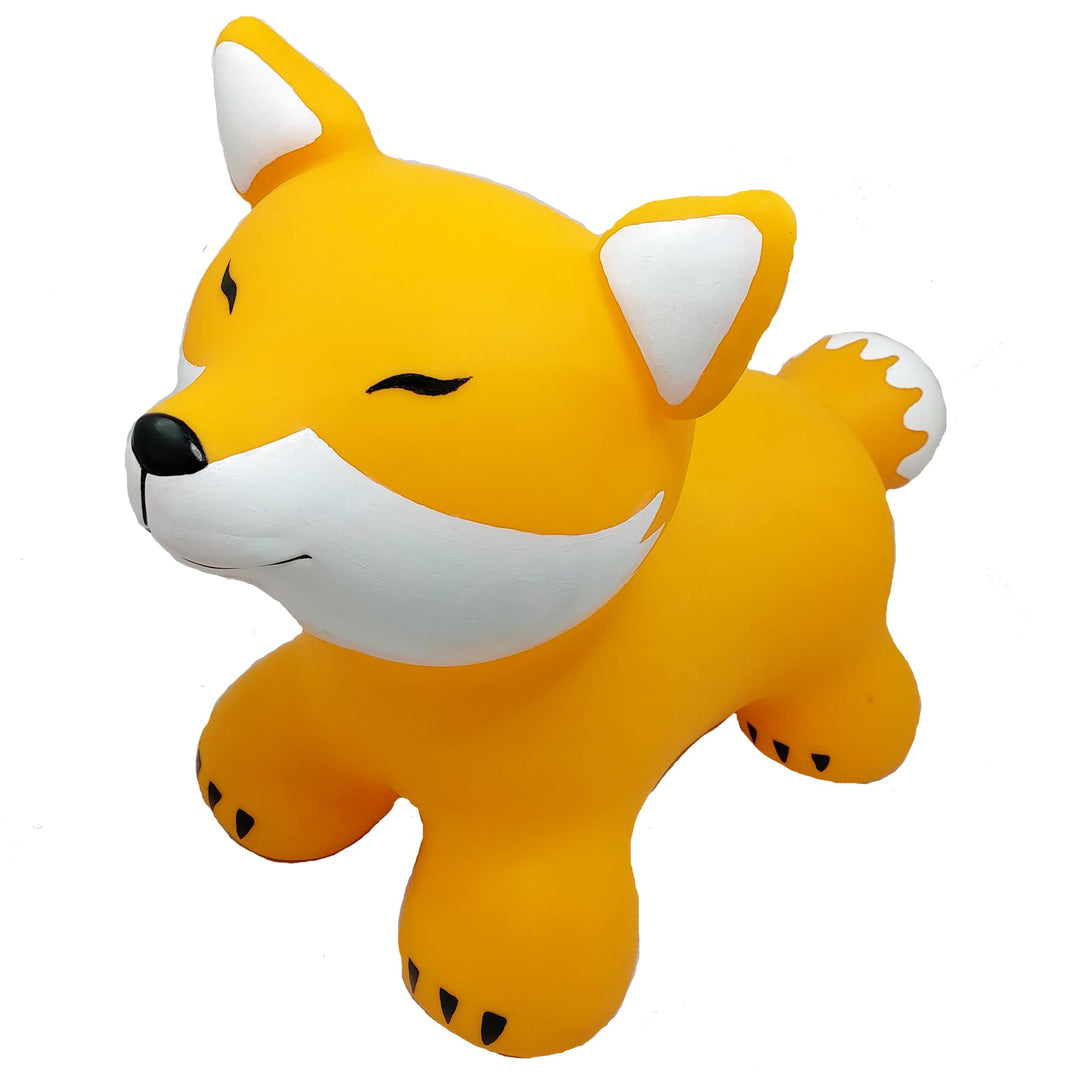 Gerardo's Toys Jumpy Orange Fox Hüpftier EIN ab 1 Jahr und ab 2 Jahre, Hüpftier für Kinder, Aufblasb