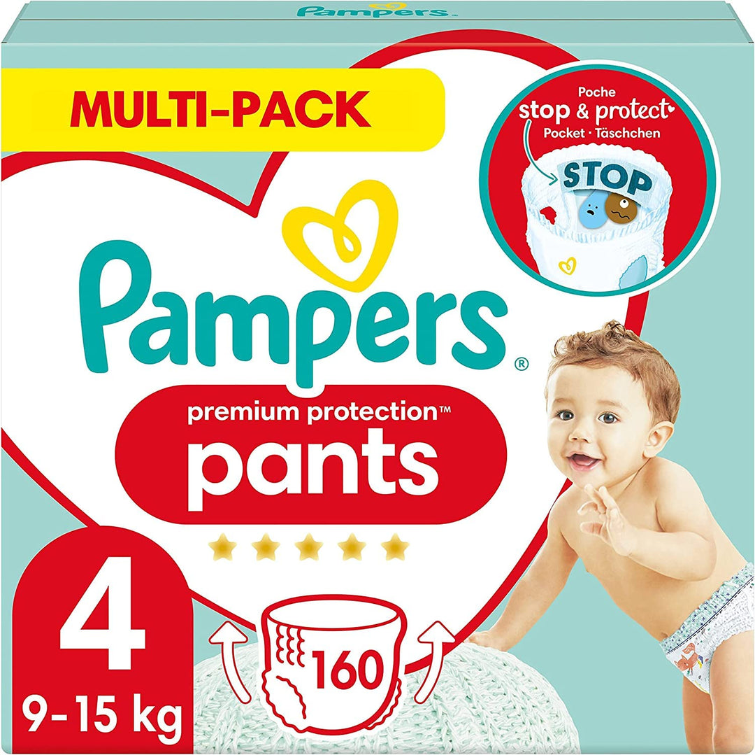 Pampers Premium Protection Pants Gr.4 Maxi 9-15kg Monatsbox Grösse 4 (160 Stück) ALT, Grösse 4 (160