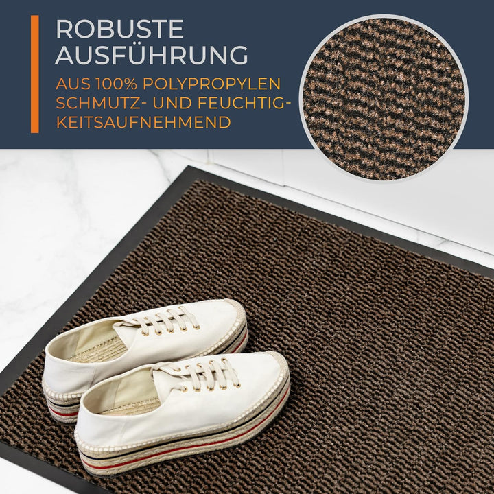TIMELEOS Fussmatte Schmutzfangmatte mit äusserst starker Schmutz und Feuchtigkeitsaufnahme Eingangst