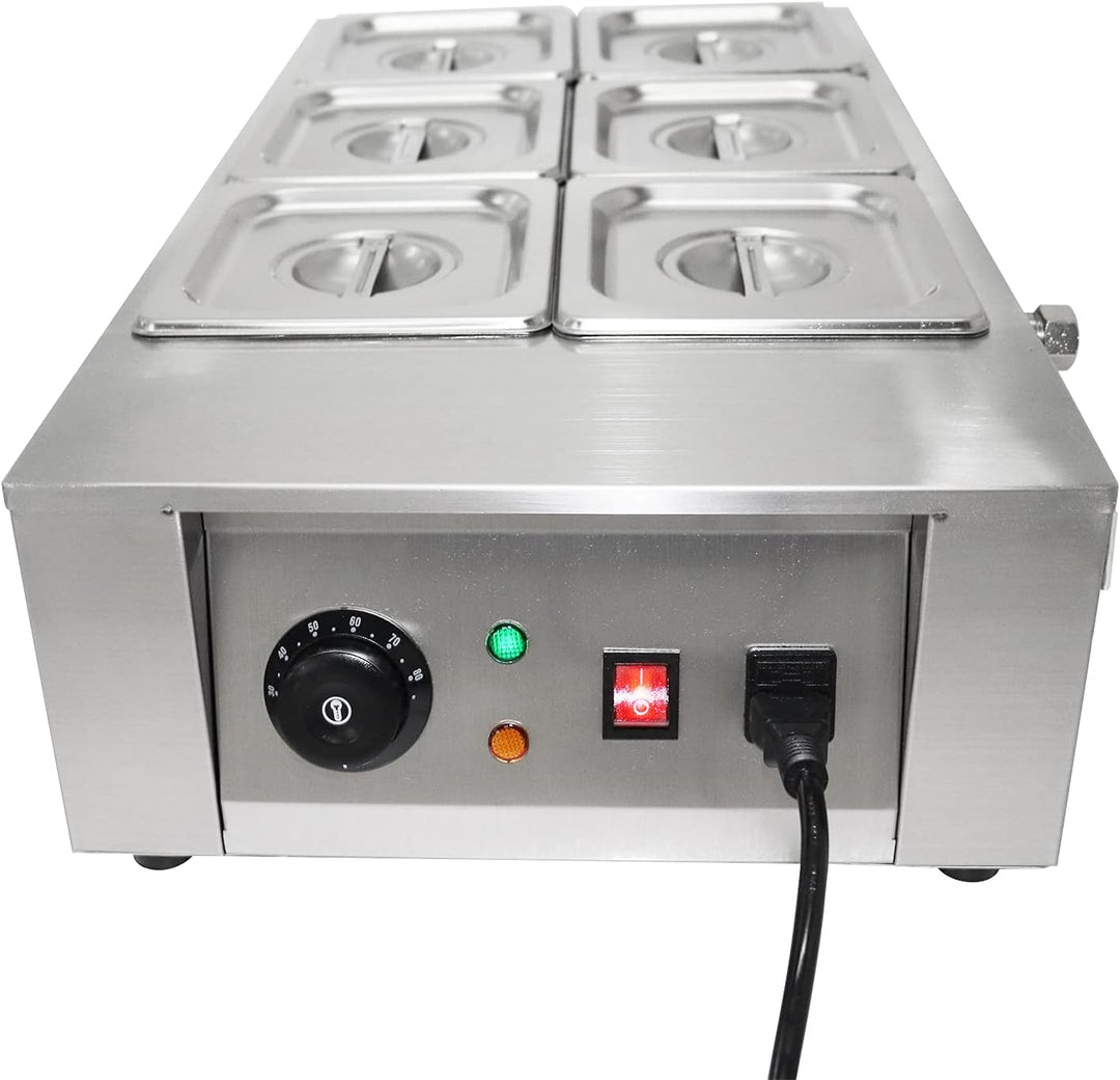 6 Schmelztiegel Edelstahl Schokoladen Schmelzmaschine Chocolate Melter Schokolade SchmelzgeräT Schok