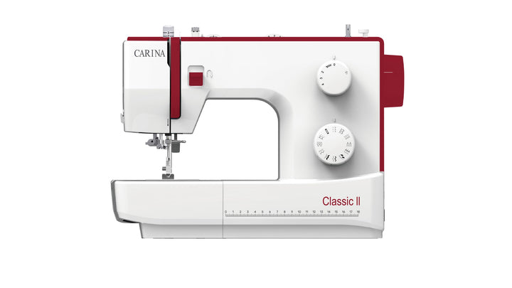 CARINA Classic II Nähmaschine I 23 Stichprogramme I Einfädelhilfe I Auto-Fadenspannung & Fadenabschn