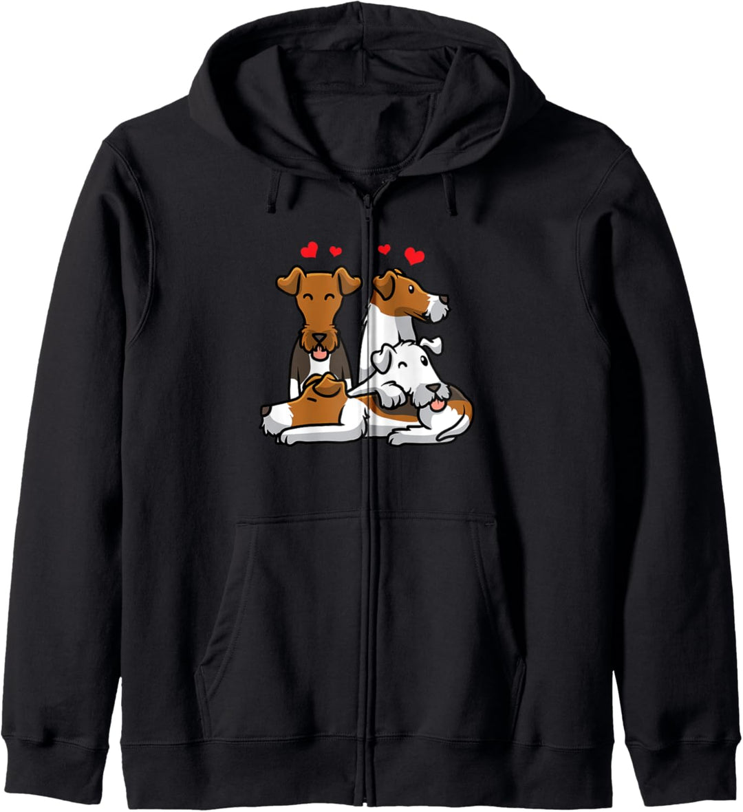 Foxterrier Drahthaar Kapuzenjacke